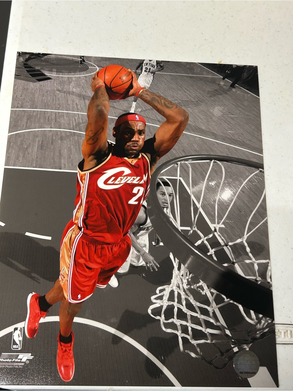 NBA Cleveland Red Dunk Poster